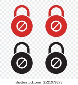 Stop red sign icon set. Stop signs with white hand, exclamation mark, cross, block mark. Warning stop sign. Road or traffic stop sign. Prohibition or forbidden signs for apps and website