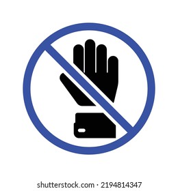 Stop Restriction Vector Icon Illustration