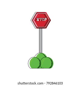 stop road sign icon