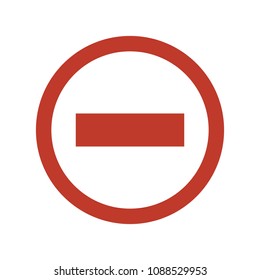 Stop road sign set. Warning road information for drivers and pedestrians, no cars are coming signing system signal. Vector illustration isolated on white background