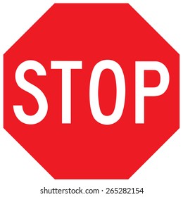 Stop road signs