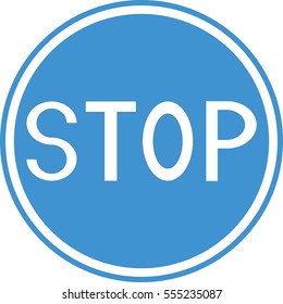 Stop road way icon