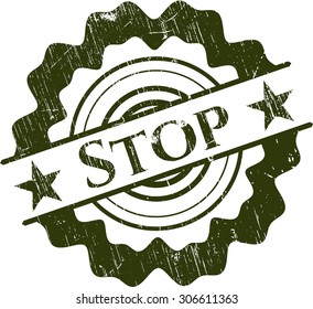 Stop rubber grunge seal