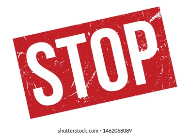 Stop Rubber Stamp. Stop Rubber Grunge Stamp Seal Vector Illustration - Vector