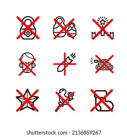 Stop russian agression vector set. Russia. No war.
