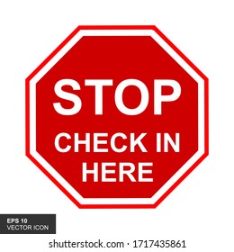 Stop Security Check Point Poster About Stock Vector (royalty Free 