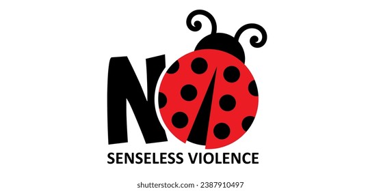 Stop senseless violence. Walking route. Ladybug in Holland style, the sidewalk tile with the ladybug is a symbol against "senseless violence". Family, in memory of the victims. Pointless violence.