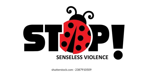 Stop senseless violence. Walking route. Ladybug in Holland style, the sidewalk tile with the ladybug is a symbol against "senseless violence". Family, in memory of the victims. Pointless violence.