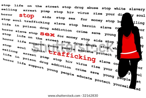 Stop Sex Trafficking Stock Vector Royalty Free 32162830