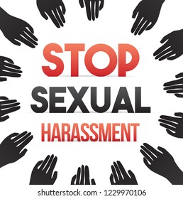 Stop Sexual Harassment Concept