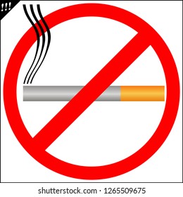 Stop sig. No smoking!