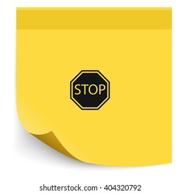 Stop sign.