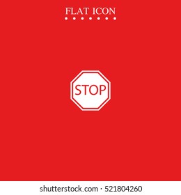 Stop sign.