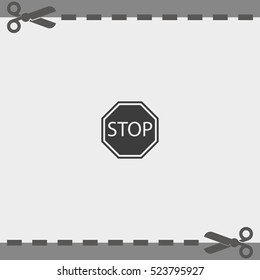 Stop sign.