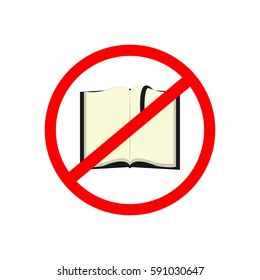 stop sign book - vector