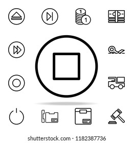 stop sign in a circle icon. web icons universal set for web and mobile on white background