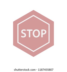 stop sign colored icon. Element of colored construction sign for mobile concept and web apps. Color stop sign icon can be used for web and mobile