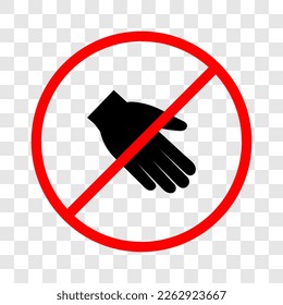 Stop sign. Do not touch. Stay away sign. Warning. Dangerous area. Vector image