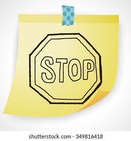 stop sign doodle