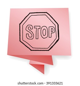 stop sign doodle