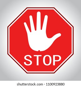 Black Hand Stop Stock Vectors, Images & Vector Art | Shutterstock