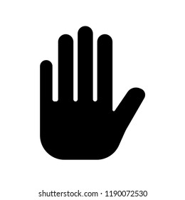 stop sign hand symbol