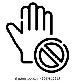 Stop sign with Stop Here text and no entry icon.
