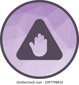 Stop sign icon
