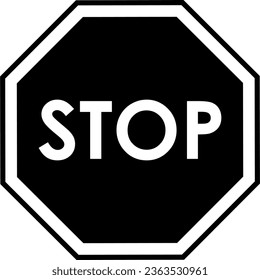 Stop sign icon, Stop icon