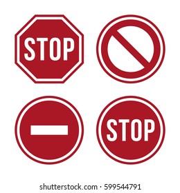 Stop sign icon