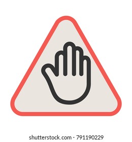 Stop sign icon