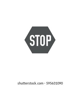 stop sign icon. sign design