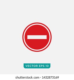 Stop Sign Icon Design, Vector EPS10