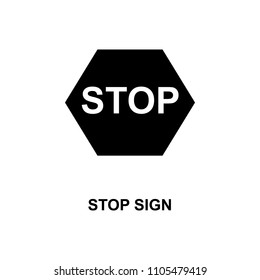 stop sign icon. Element of railway signs for mobile concept and web apps. Detailed stop sign icon can be used for web and mobile. Premium icon on white background