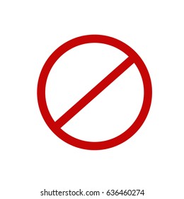 Stop sign icon. Flat design. Vector illustration.