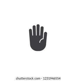 Stop sign icon, hand illustration icon