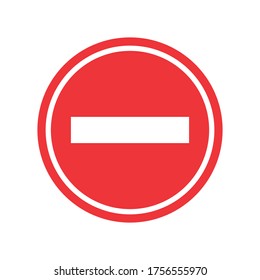 Deja de firmar. Icono de detención aislado en fondo blanco. 