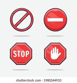 Stop sign icon notifications that do not do anything.