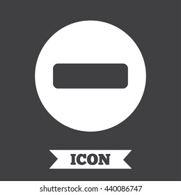 Stop sign icon. Prohibition symbol. No sign. Graphic design element. Flat stop symbol on dark background. Vector