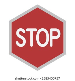 stop sign, icon risk sign design