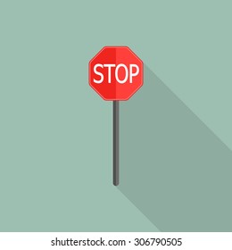 Stop Sign Icon for roads