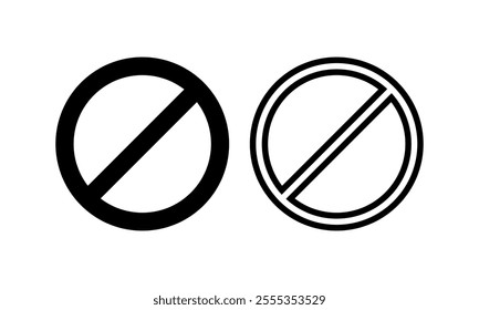 Stop sign icon set. vector illustration.