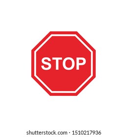 Stop sign, stop icon symbol