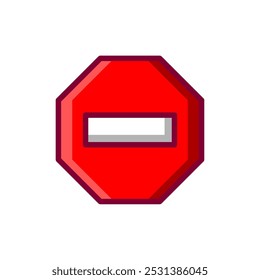 Señal de alto. Icono de parada. Símbolo Stop.