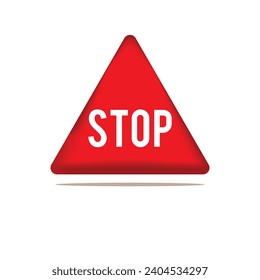 Stop Sign Icon. Traffic sign stop icon.  Traffic stop icon design. Vector illustration. 