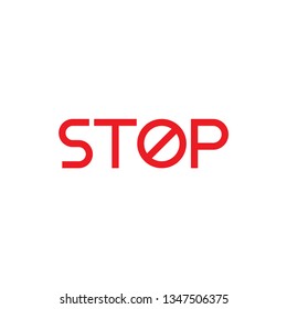 Stop sign icon vector design template