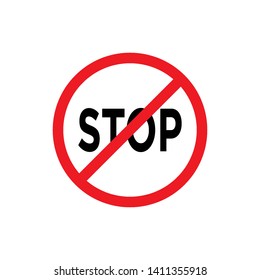 stop sign icon vector design illustration template