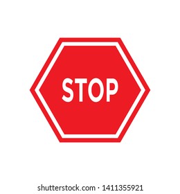 stop sign icon vector design illustration template