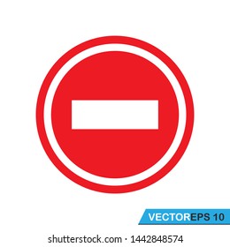 stop sign icon vector design template