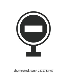 stop sign icon vector design template